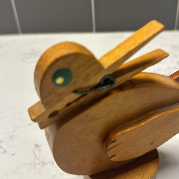 Vintage Wooden Duck Memo/Recipe Card Holder - Picture 7 of 7